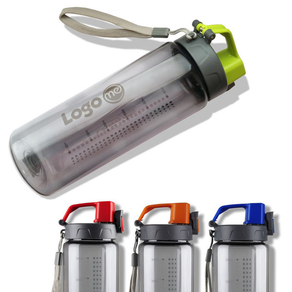 R08312.04 - Bidon Feelsogood 700 ml, niebieski/szary