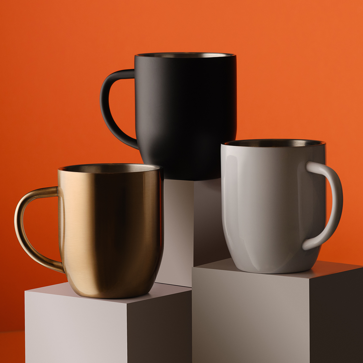 R08342.79 - Kubek stalowy Dusk 350 ml, złoty