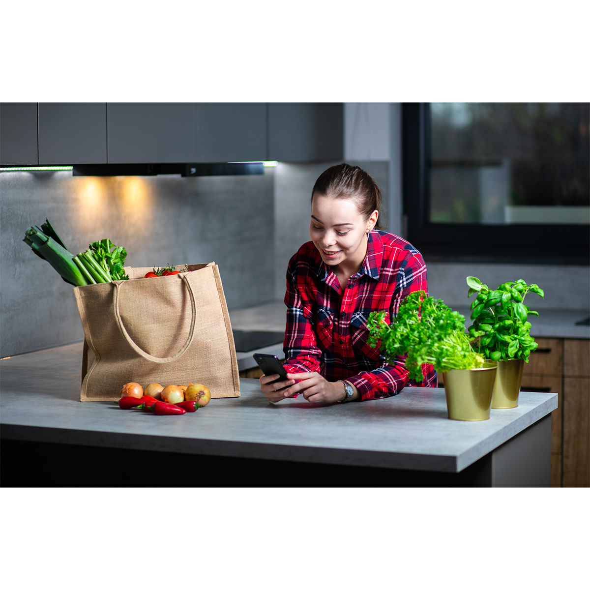 R08507.13 - Torba na zakupy z juty Natural Shopper, beżowy