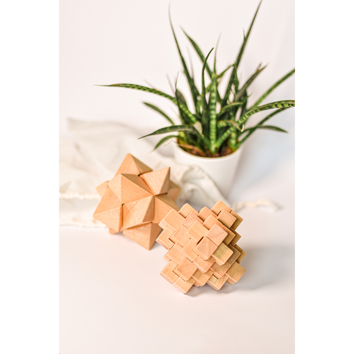 R08821 - Układanka logiczna Diamond, ecru