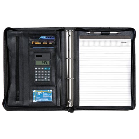 R91712 - Teczka konferencyjna na zamek Vicenza, czarny